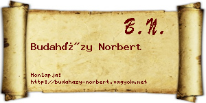 Budaházy Norbert névjegykártya